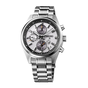Seiko Prospex GPS Solar Chronograph Speedtimer in White Silver