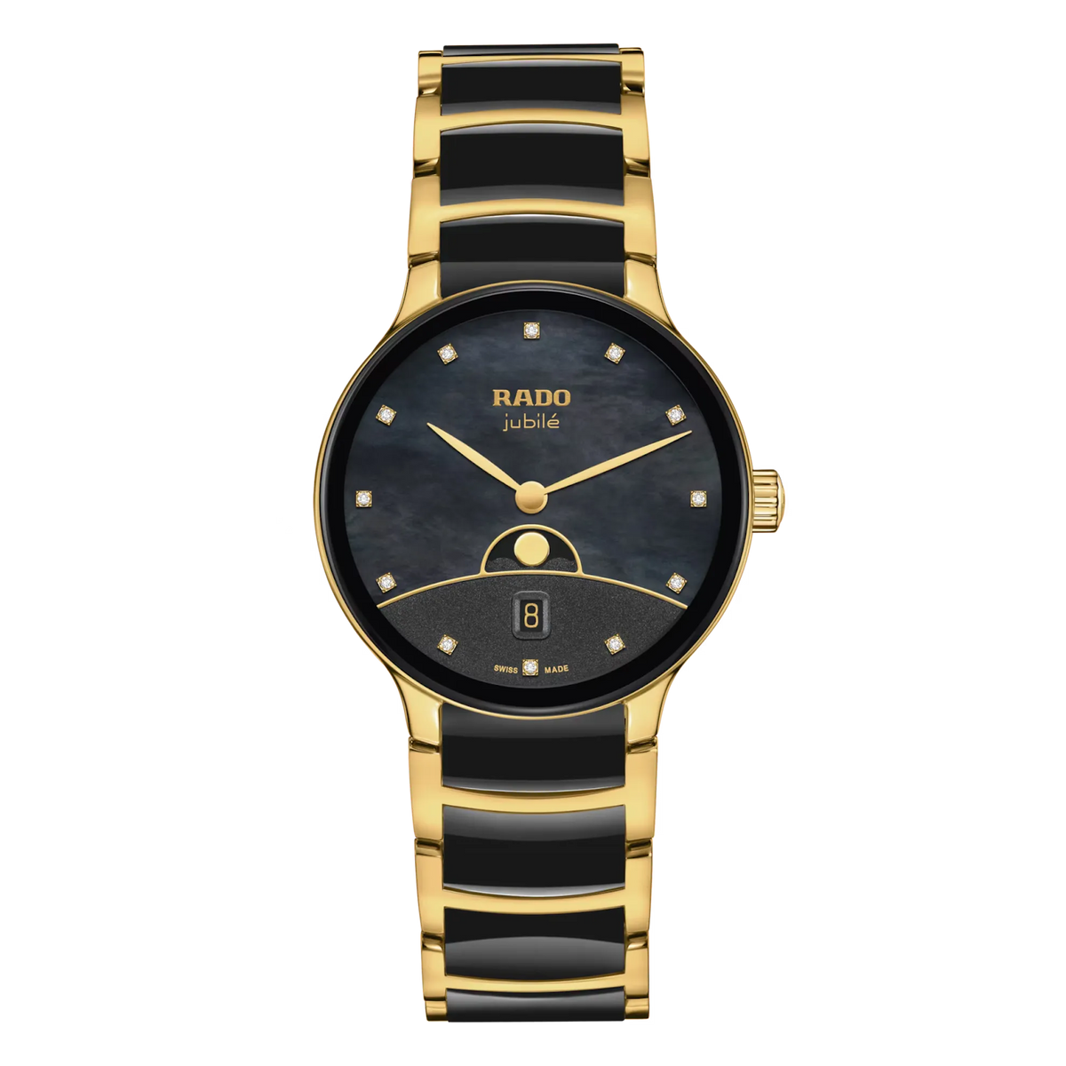 Rado Centrix Stainless Steel with Yellow Gold PVD for Women R30233942