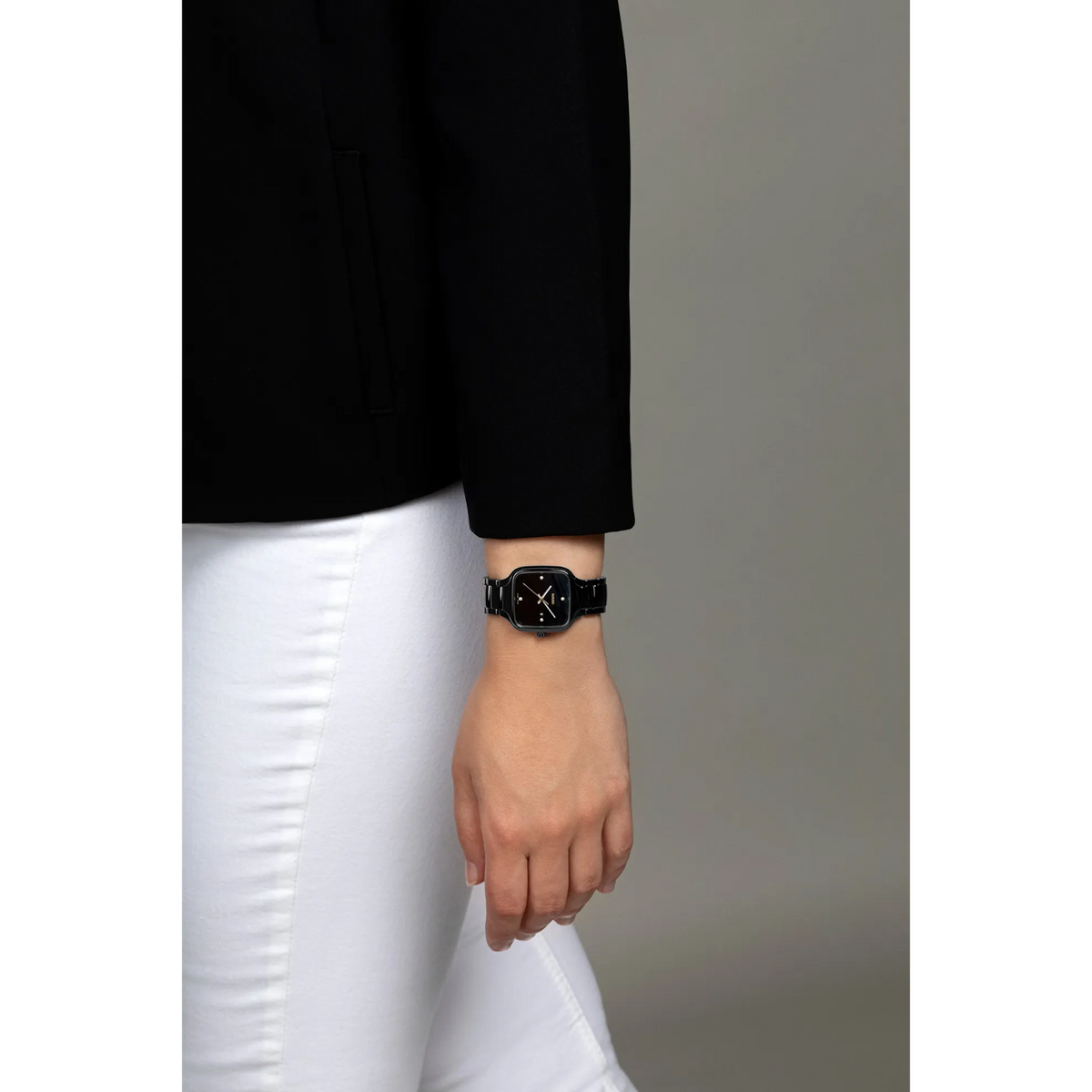Rado True Square High-Tech Ceramic & Titanium / PVD for Women R27080722