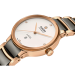 Rado Centrix Stainless Steel with Rose Gold PVD for Women R30019722