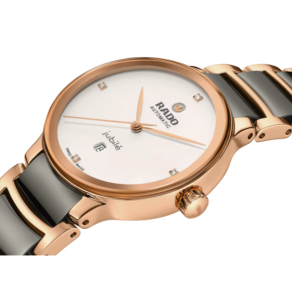 Rado Centrix Stainless Steel with Rose Gold PVD for Women R30019722