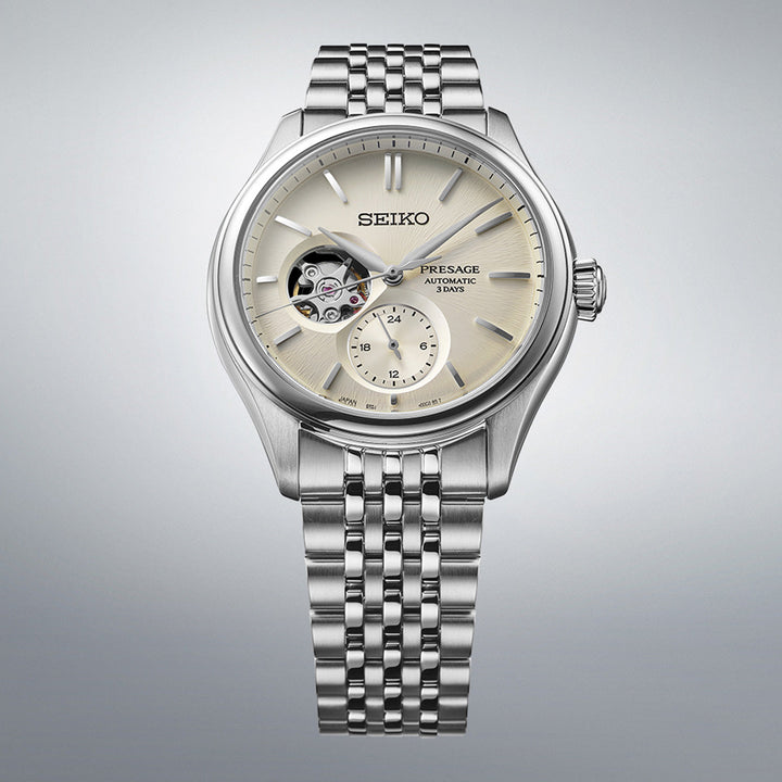 Seiko Presage Classic Series ‘Shiro-iro’ Open heart