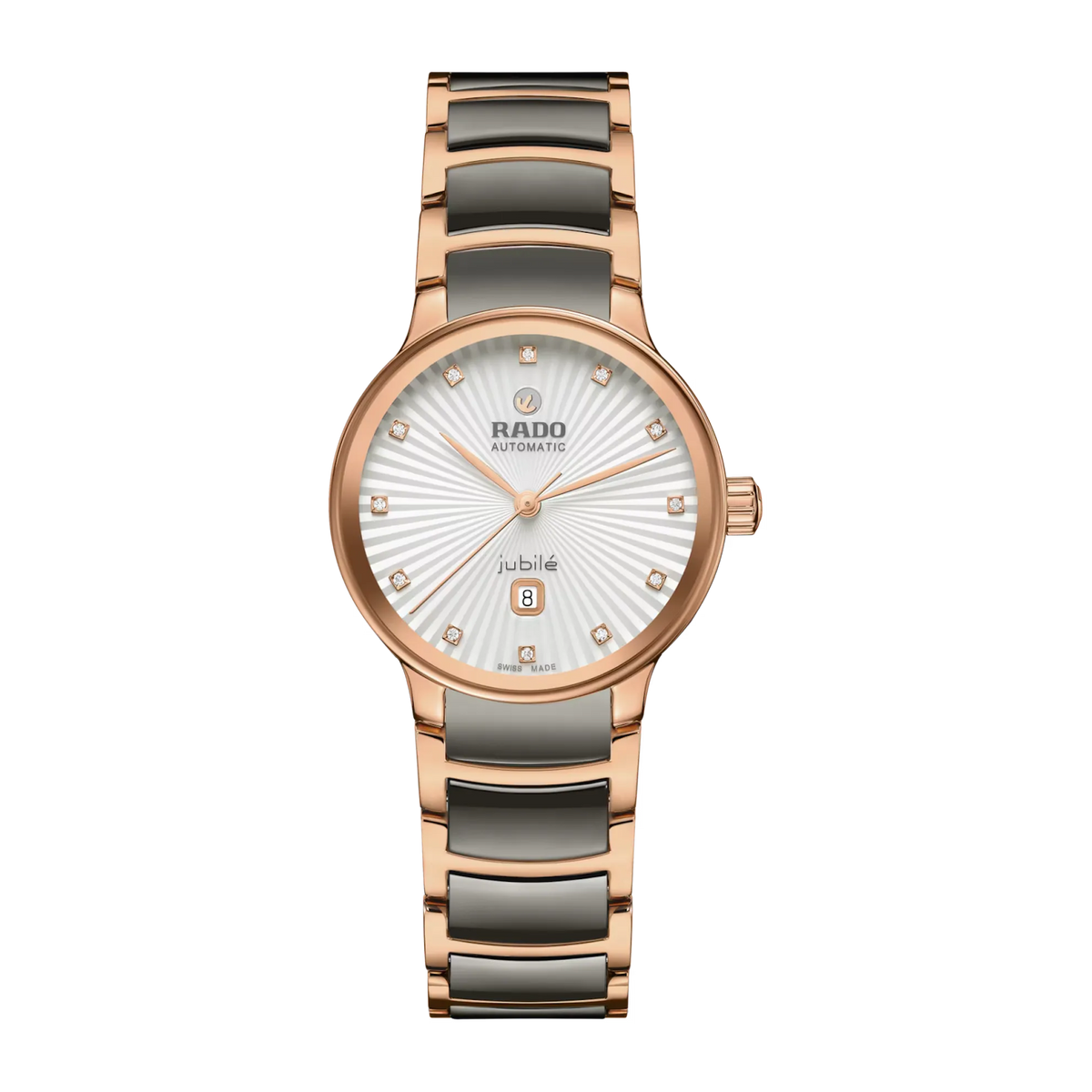 Rado Centrix Stainless Steel with Rose Gold PVD for Unisex R30019742