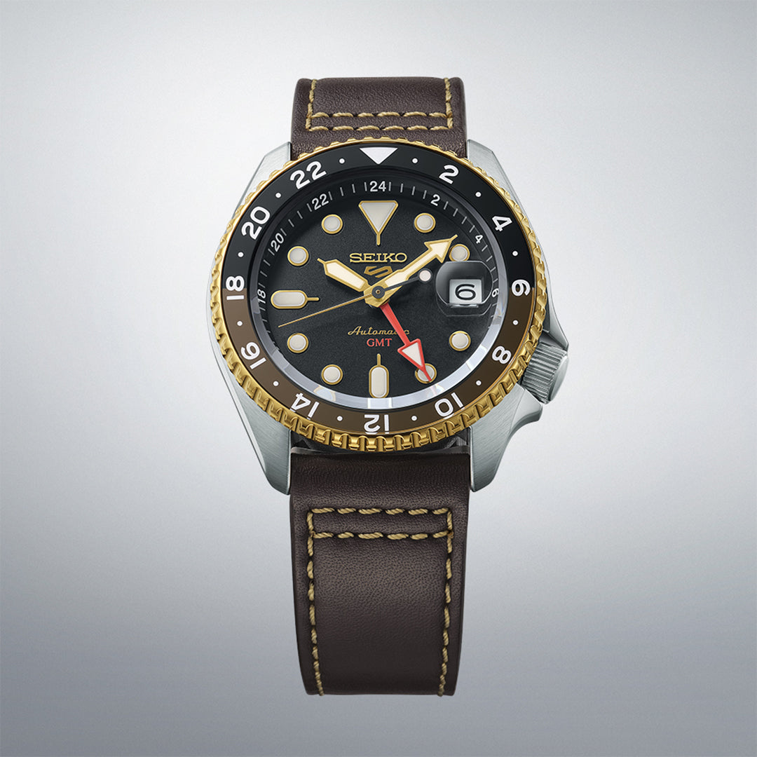 Seiko 5 Sports SKX GMT in Mocha