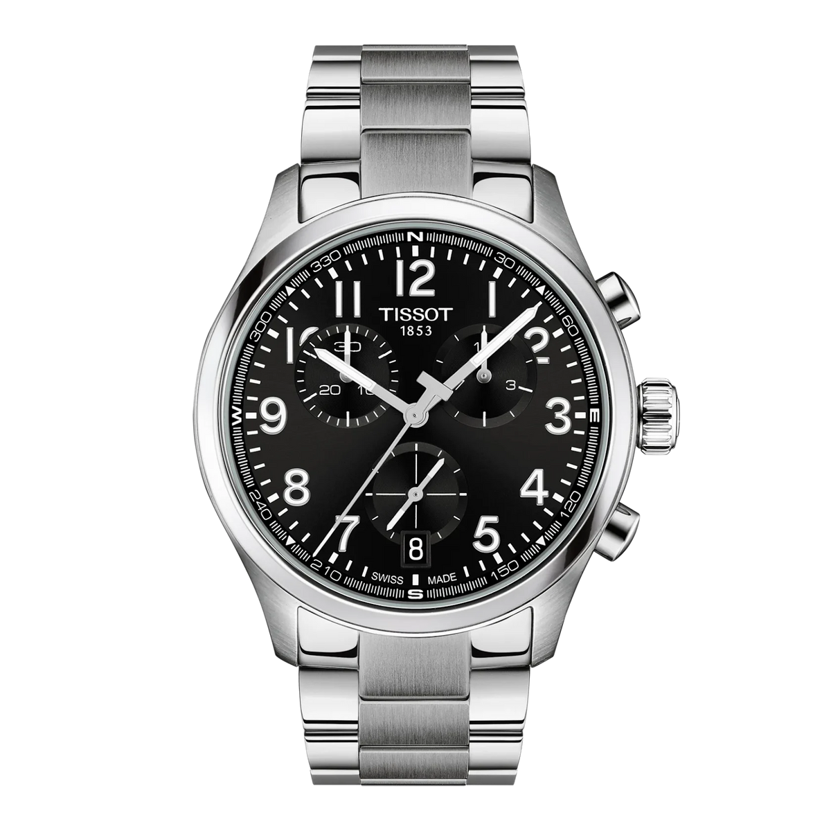 Tissot Chrono XL Classic 316L stainless steel case for Men T1164171105200
