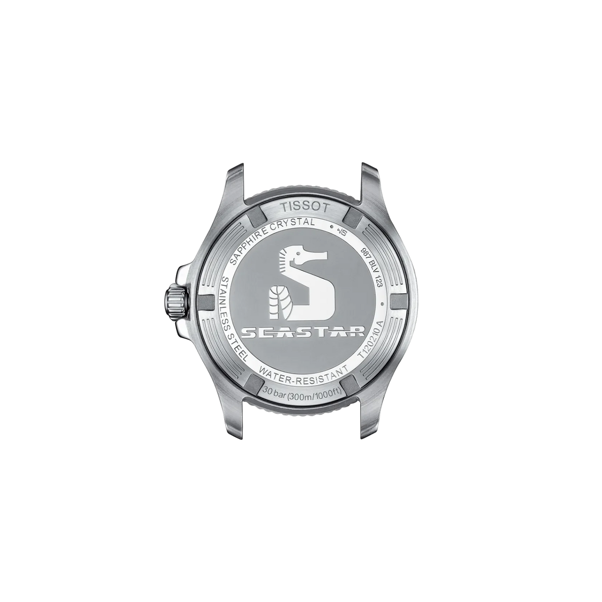 Tissot Seastar 316L stainless steel case for Unisex T1202101105100