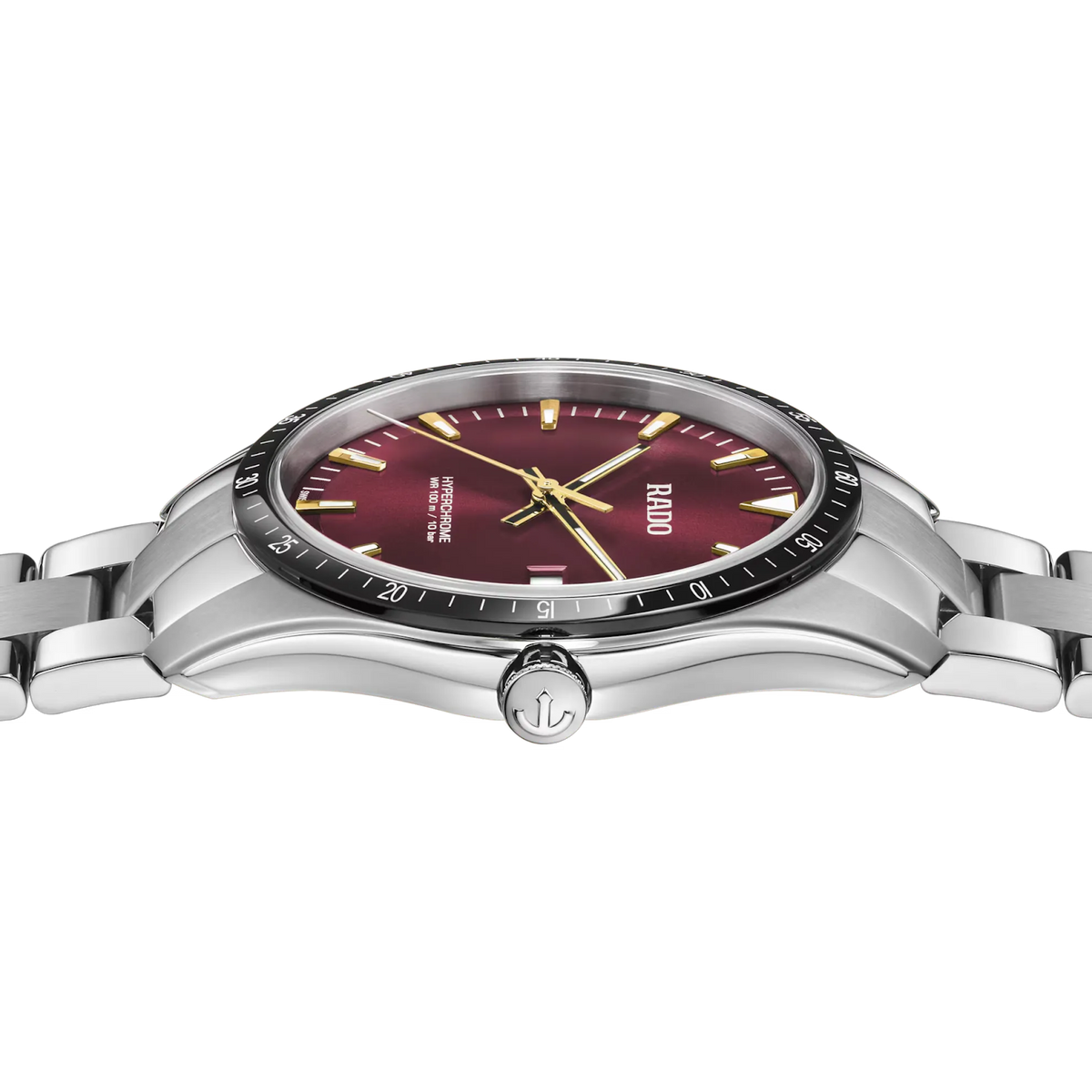 Rado HyperChrome Stainless Steel with Black High-Tech Ceramic Bezel for Men R32502403