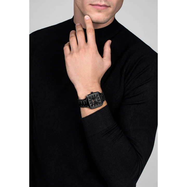 Rado True Square Black High-Tech Ceramic, Titanium for Unisex R27078172