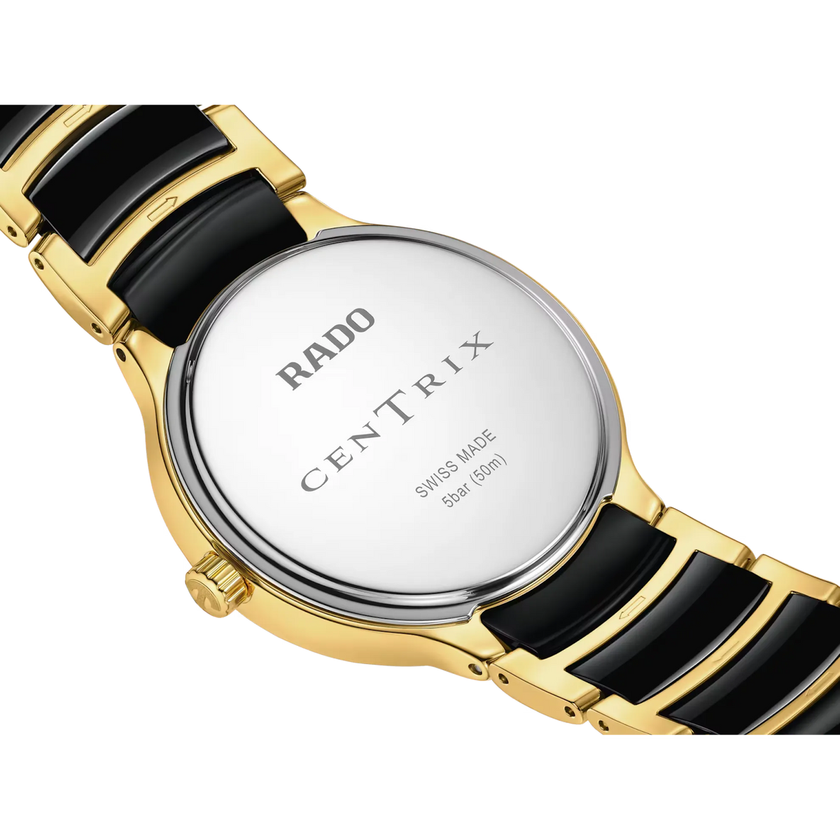 Rado Centrix Stainless Steel with Yellow Gold PVD for Women R30039712