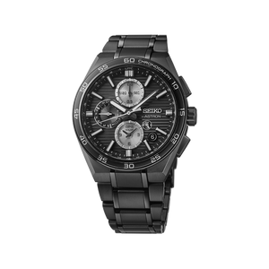 Astron GPS Solar Dual-Time Chronograph in Night Sky Black