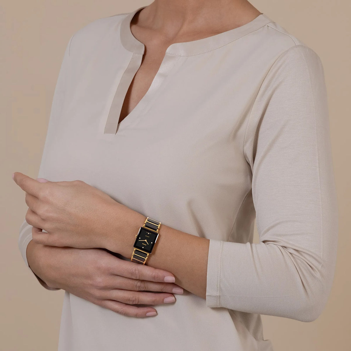 Rado Integral Stainless Steel with Yellow Gold PVD for Women R20252702