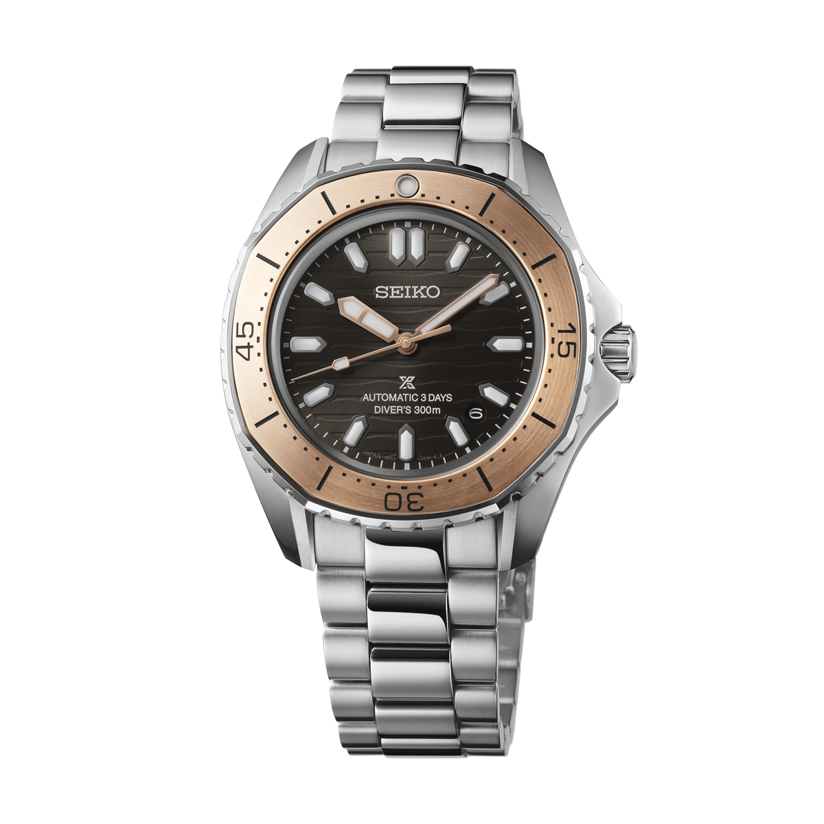 Seiko Prospex Diver’s Watch – Polygonal in Ocean grey & bronze tone