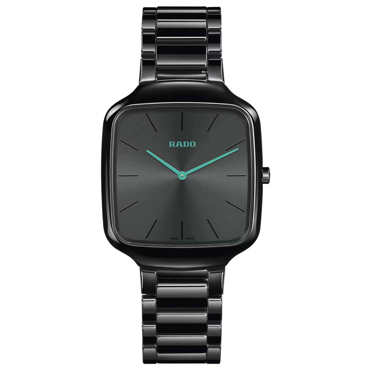 Rado True Square Black High-Tech Ceramic for Unisex R27054152