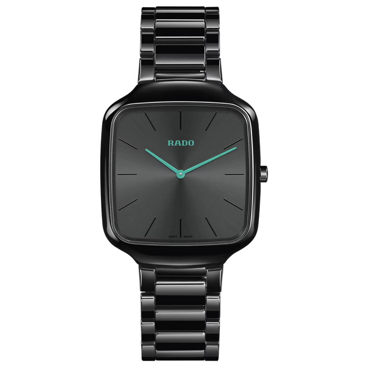 Rado True Square Black High-Tech Ceramic for Unisex R27054152
