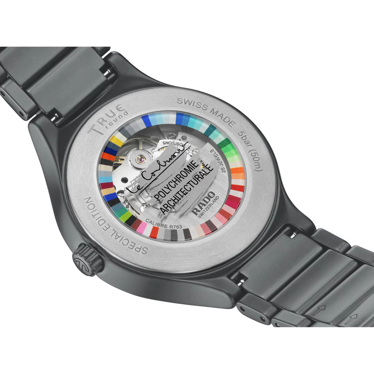 Rado True Round Black High-Tech Ceramic for Unisex R27048162
