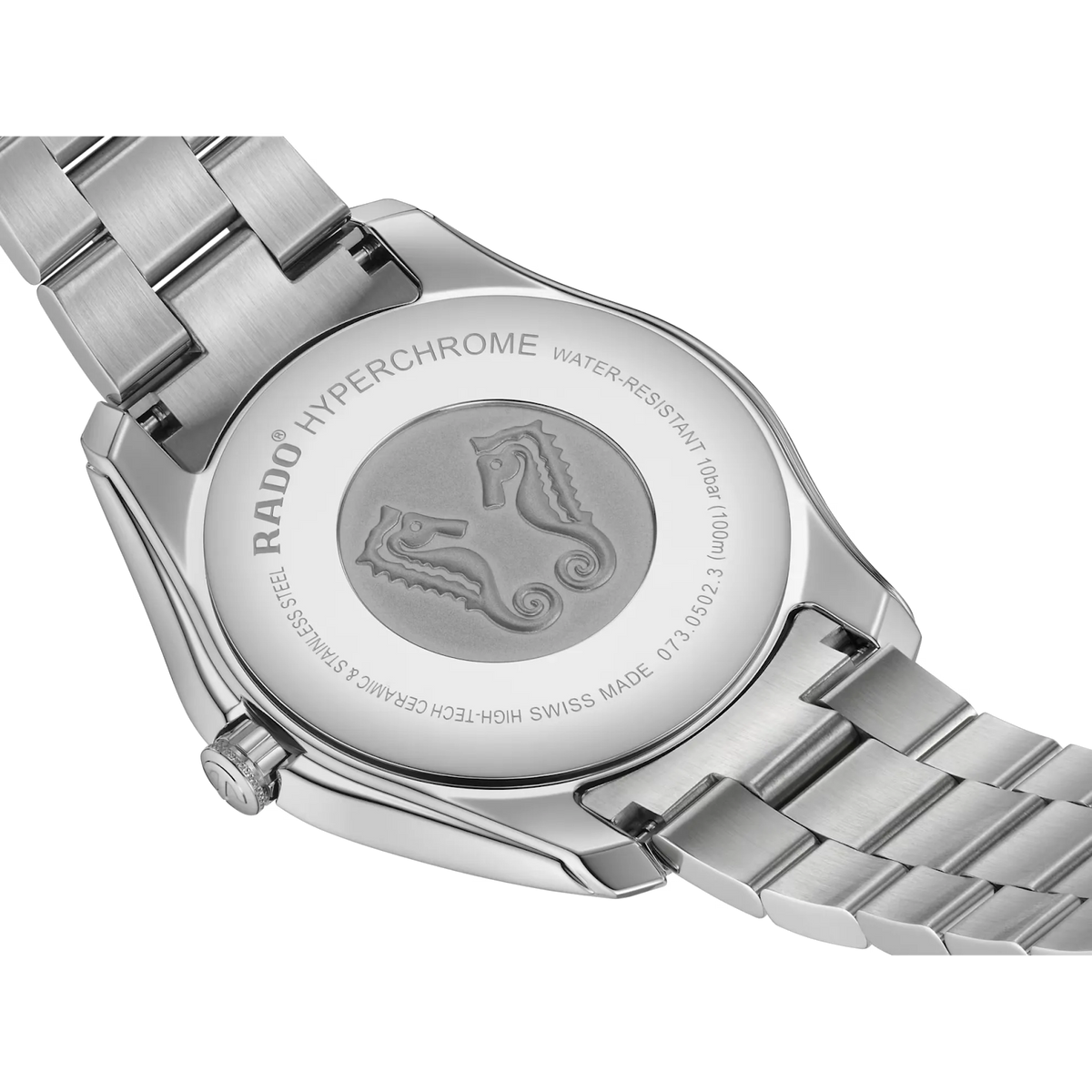 Rado HyperChrome Stainless Steel with Black High-Tech Ceramic Bezel for Men R32502403
