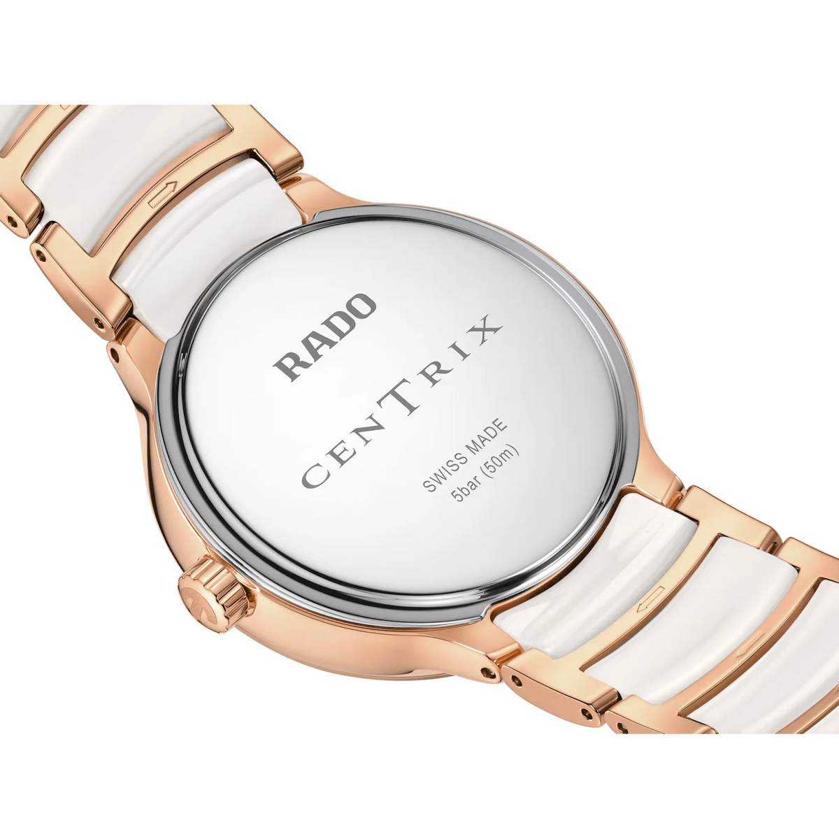 Rado Centrix Stainless Steel with Rose Gold PVD for Women R30232922