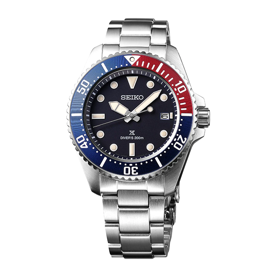 Seiko Prospex Solar Diver’s in Blue-Red-Blue