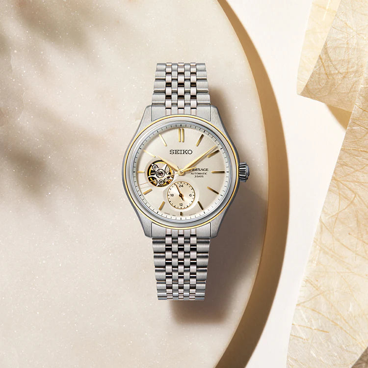 Seiko Presage Classic Series in Delicate Cream Silk