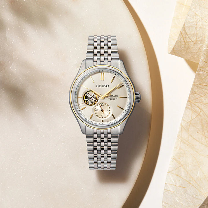 Seiko Presage Classic Series in Delicate Cream Silk