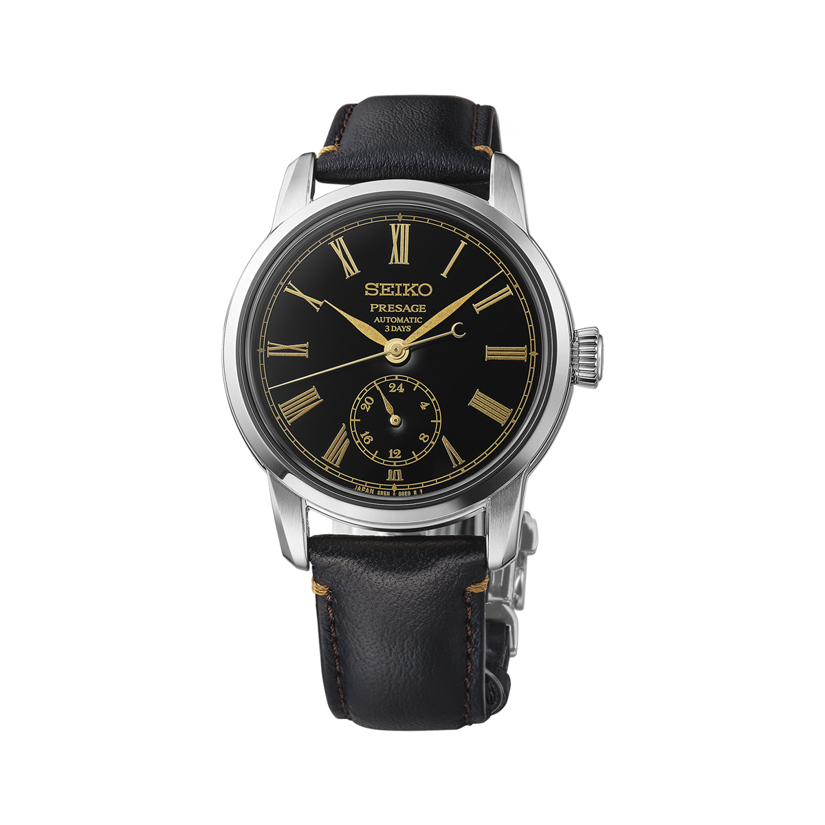 Seiko Presage Classic Series in Urushi Black with Roman Numerals