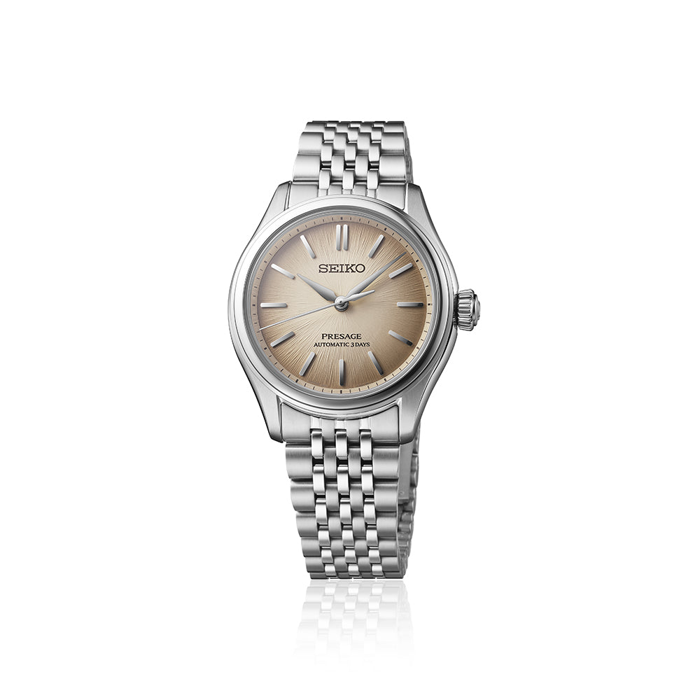 Close view of Seiko Presage Classic Series Fushi-Iro 36mm Mens Watch SPB523J1