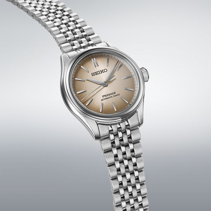 Side angle view of Seiko Presage Classic Series Fushi-Iro 36mm Mens Watch SPB523J1