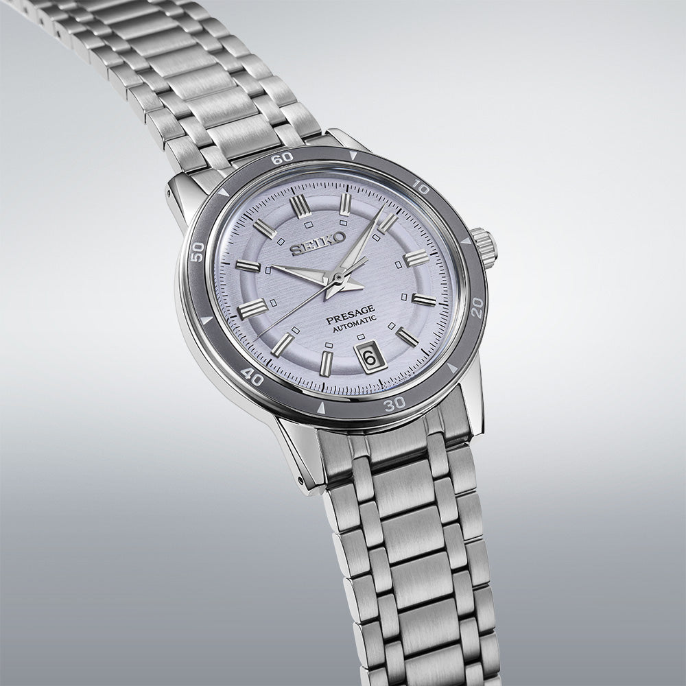 Seiko Presage SRPL73J1 - Style 60s Violet Dial Automatic Watch