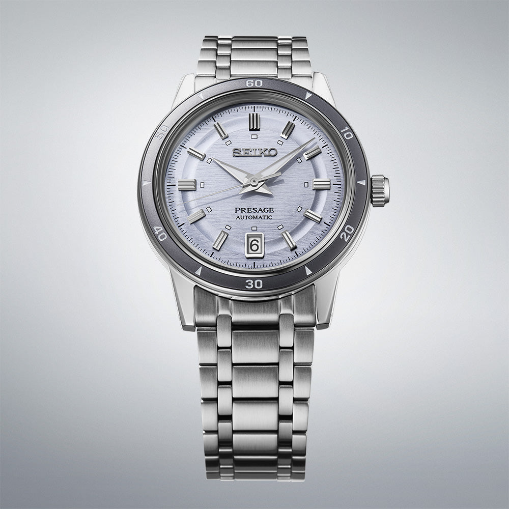 Seiko SRPL73J1 - Retro 39.5mm Violet Dress Watch (4R35)