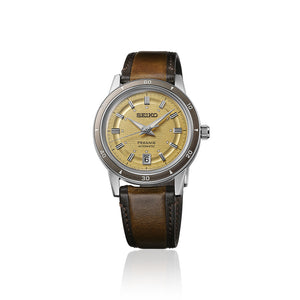 Seiko Presage Style 60's Golden Yellow Mens Watch SRPL75J1