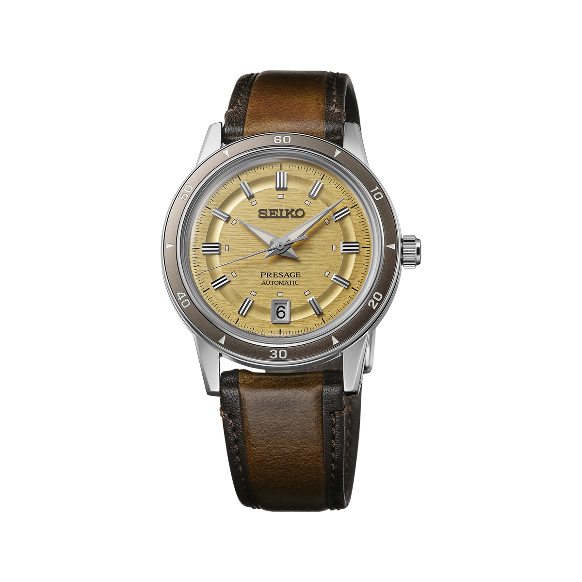 Seiko Presage Style 60's in Golden Yellow