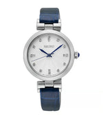 Dress Women Quartz White Dial Analog Leather Watch SRZ545P1