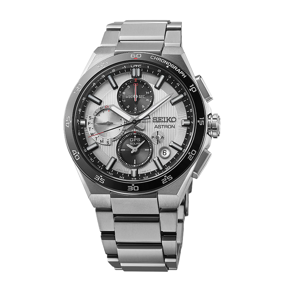 Astron ‘Silvery Night’ 5X GPS Solar Chronograph