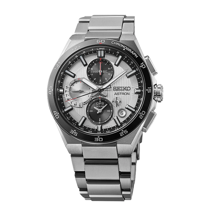Astron ‘Silvery Night’ 5X GPS Solar Chronograph