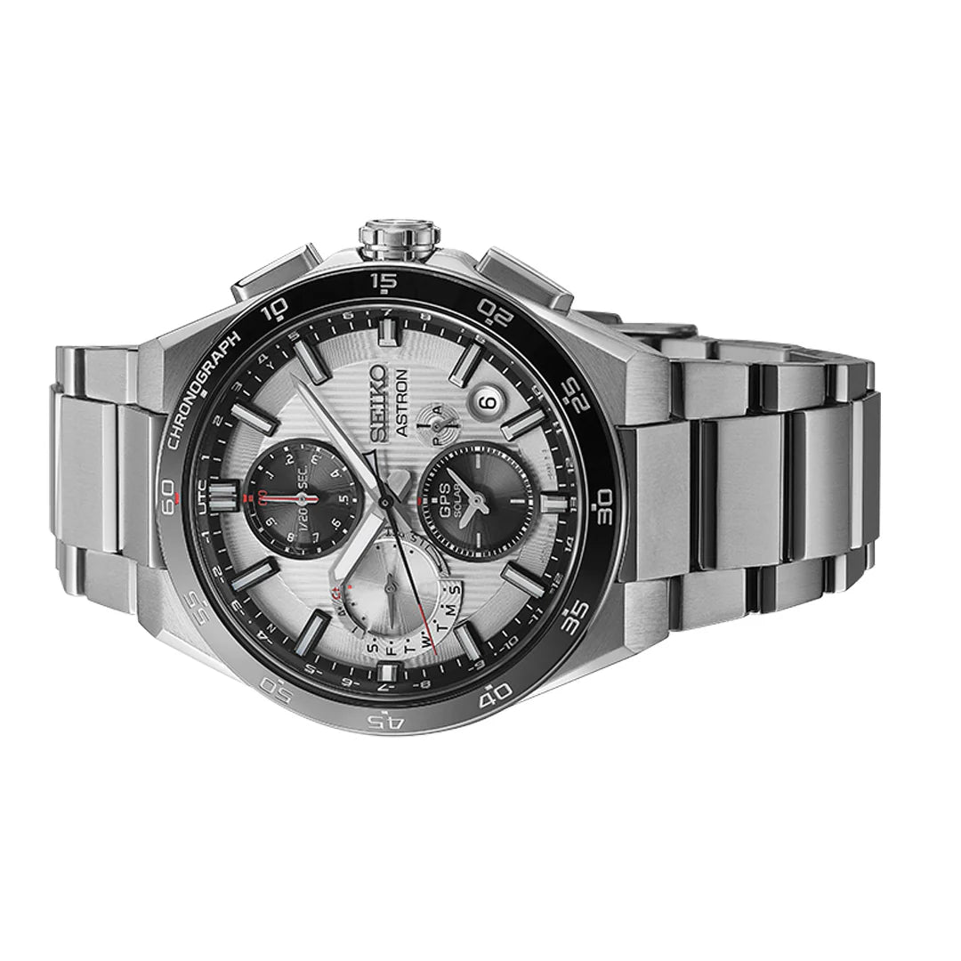 Astron ‘Silvery Night’ 5X GPS Solar Chronograph