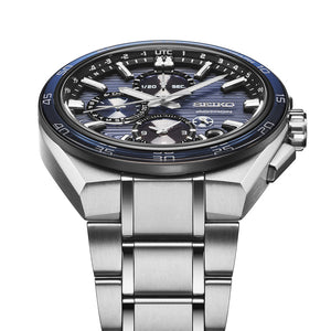 Seiko SSH175J1 - Titanium GPS Solar Watch with Slate Blue Dial