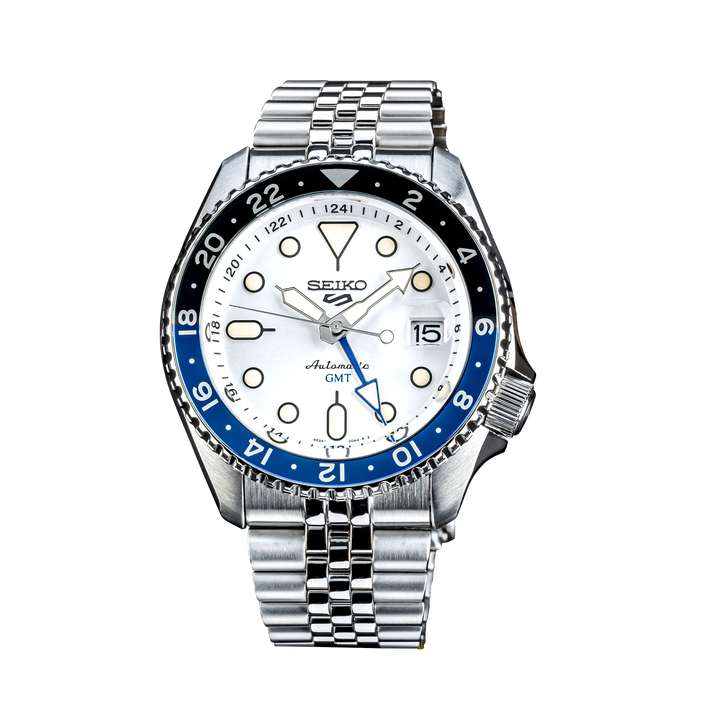 Seiko 5 Sports SKX GMT Sky Blue, Silver Cloud - SSK033K1