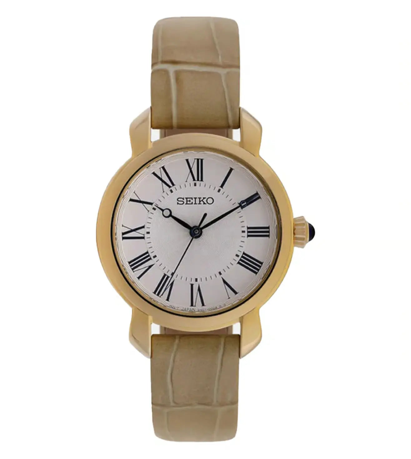 Dress Women Quartz White Dial Analog Leather Watch SUR626P3