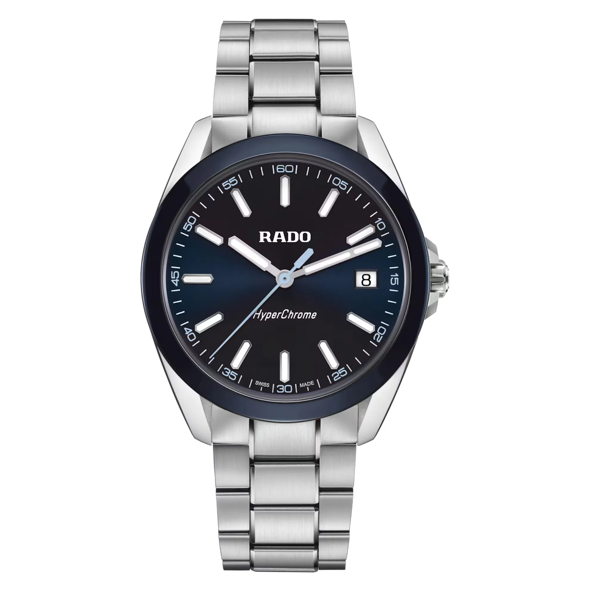 Rado HyperChrome Stainless Steel with Blue High-Tech Ceramic Bezel for Men R32280203