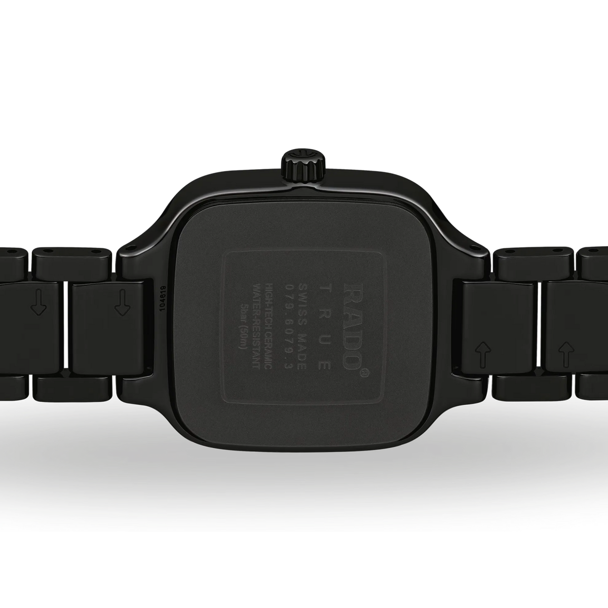 Rado True Square Black High-Tech Ceramic & Titanium / PVD for Women R27080702