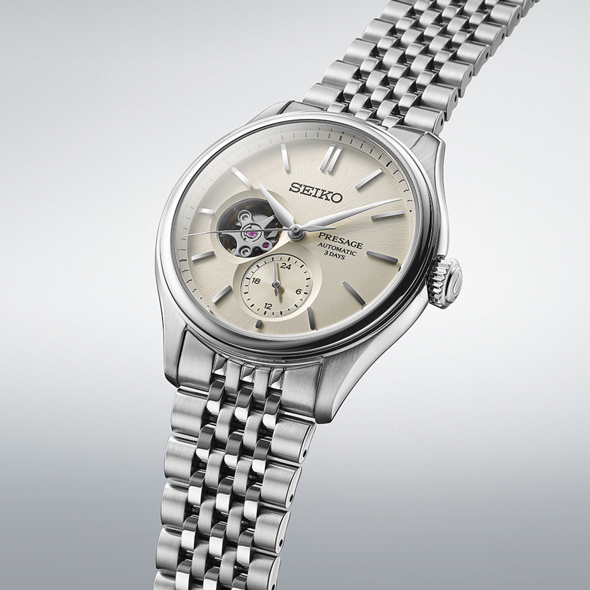 Seiko Presage Classic Series Shiro-iro Open heart SPB469J1