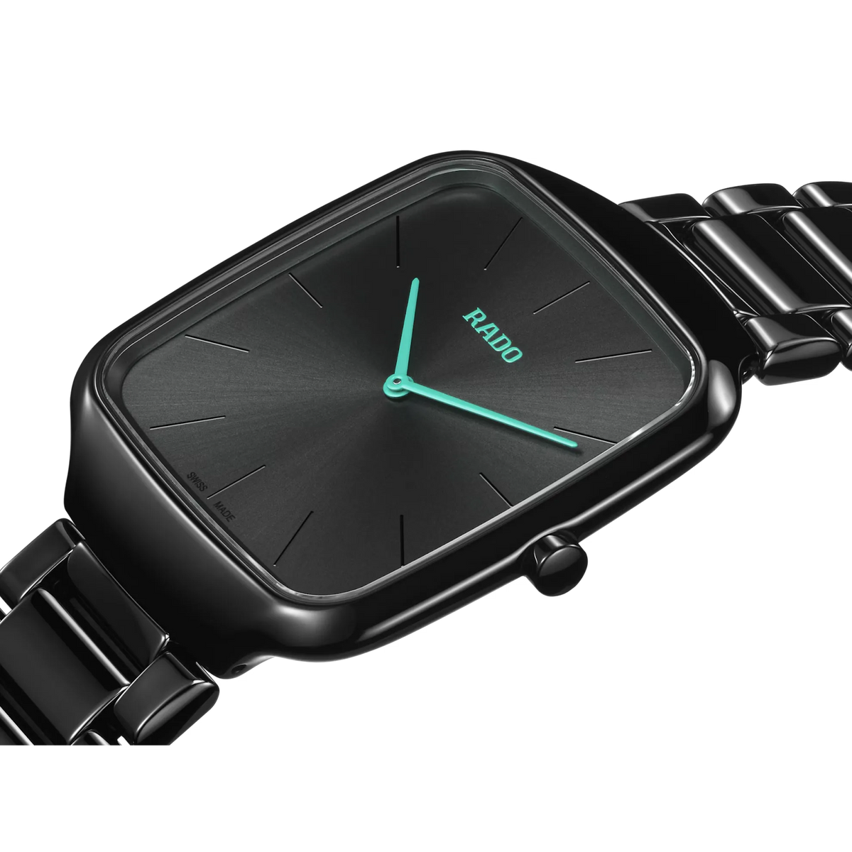 Rado True Square Black High-Tech Ceramic for Unisex R27054152