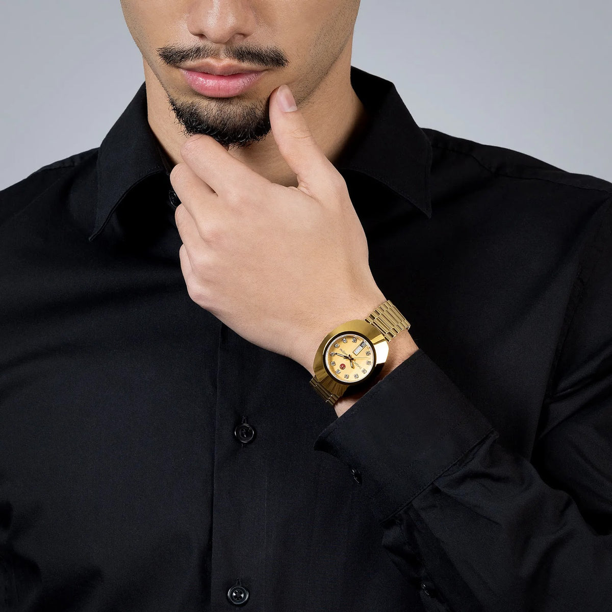 Rado DiaStar Original CVD-Coated Hardmetal, Stainless Steel & Yellow Gold for Men R12413493