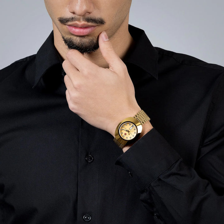 Rado DiaStar Original CVD-Coated Hardmetal, Stainless Steel & Yellow Gold for Men R12413493