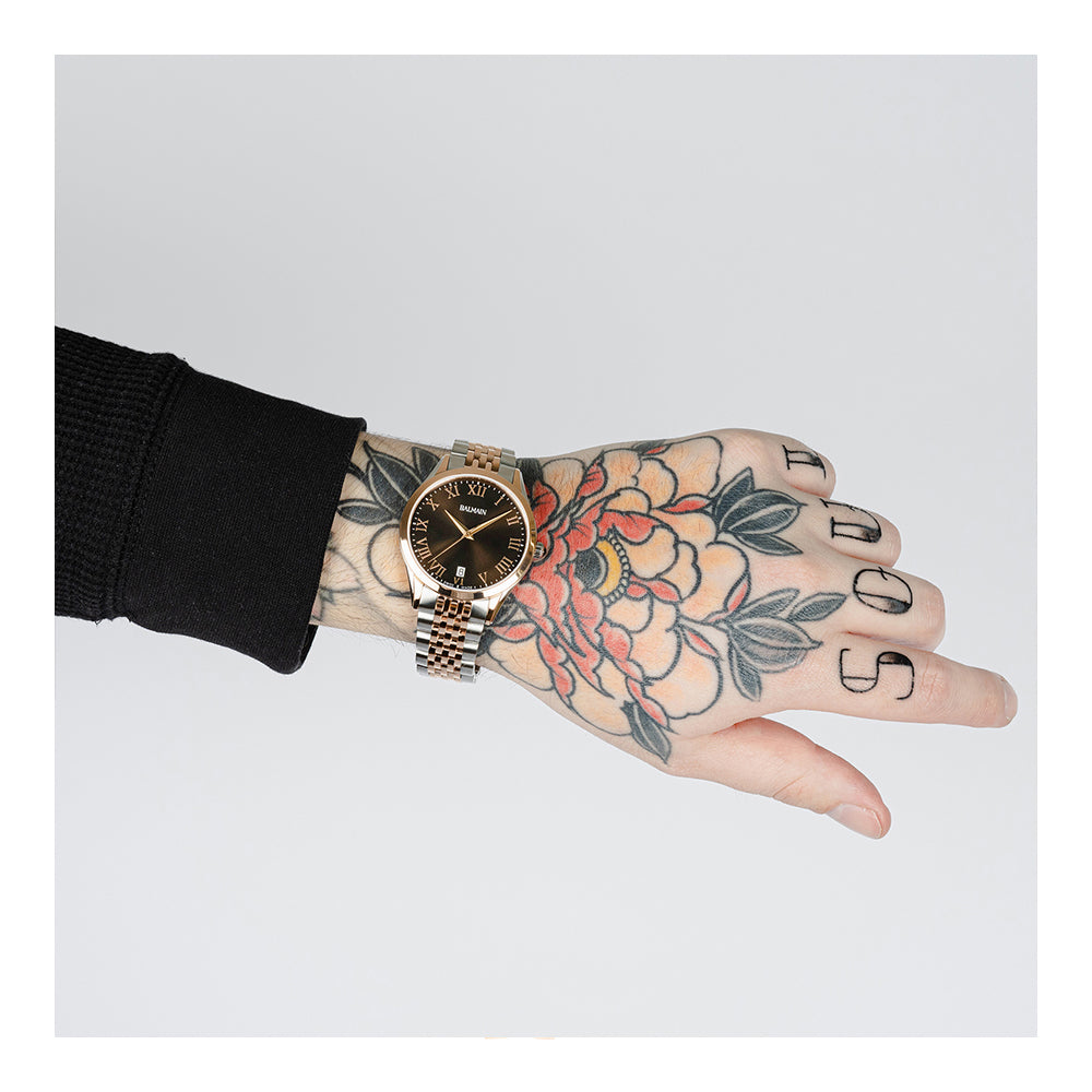 Balmain Men Gent Round Brown Watches