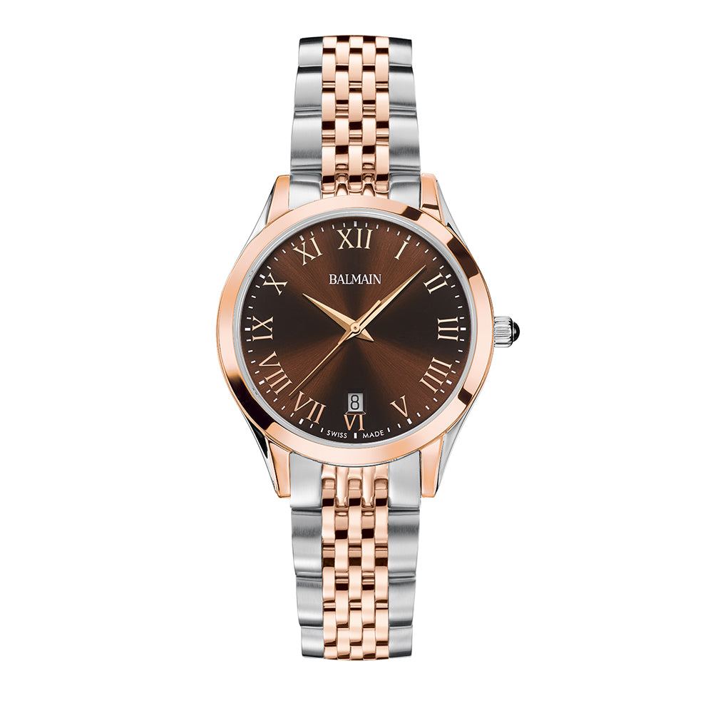 Balmain Women Lady Round Brown Watches