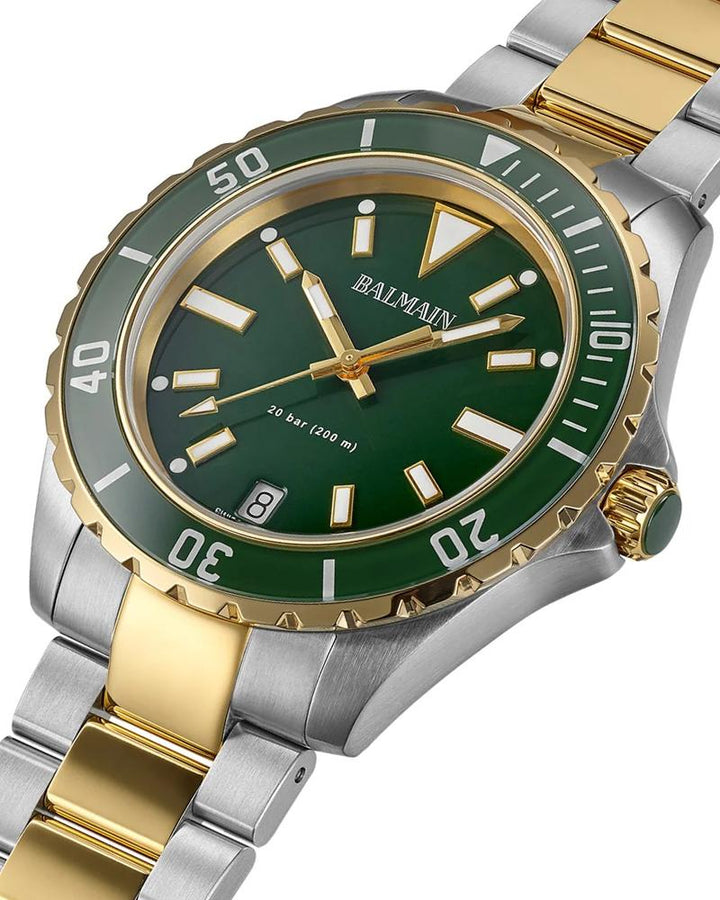 Balmain Men Ophrys Round Green Watches