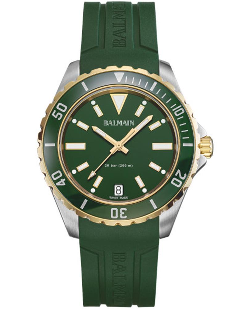 Balmain Men Ophrys Round Green Watches