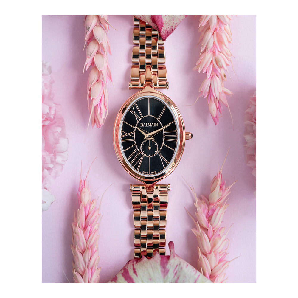 Balmain Women Oval Oval Black Watches