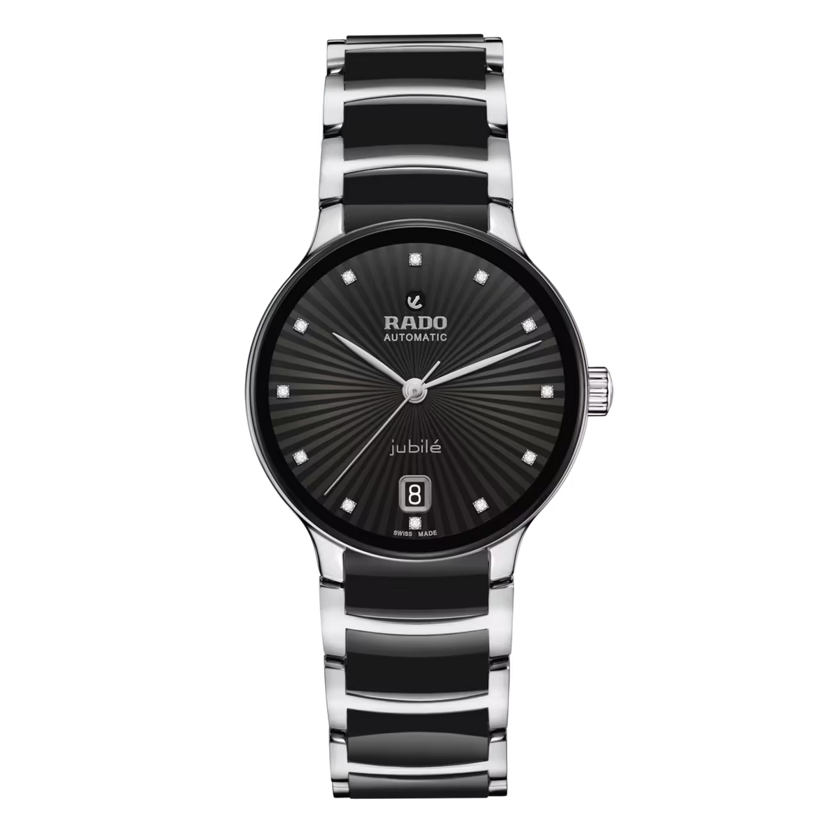 Rado Centrix Stainless Steel with Rose Gold & High-Tech Ceramic for Unisex R30031742